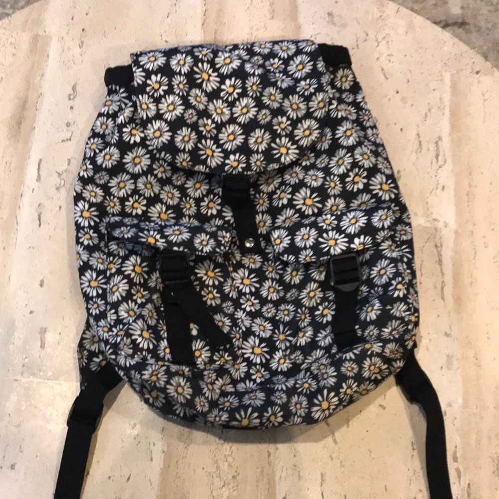 Art Class - Daisy Backpack with Black Background